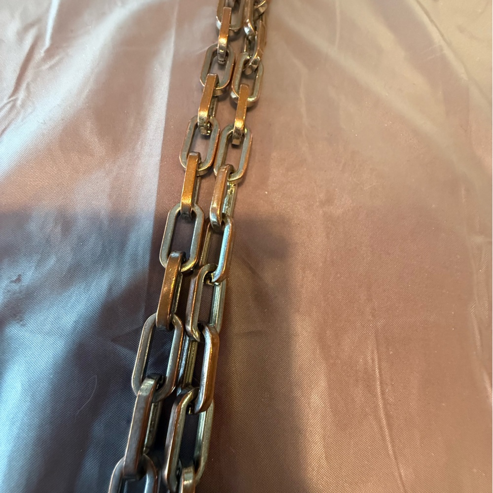 Tory Burch Black Pebbled Leather Gold Chain Convertible Shoulder/Crossbody Bag - Picture 8 of 12